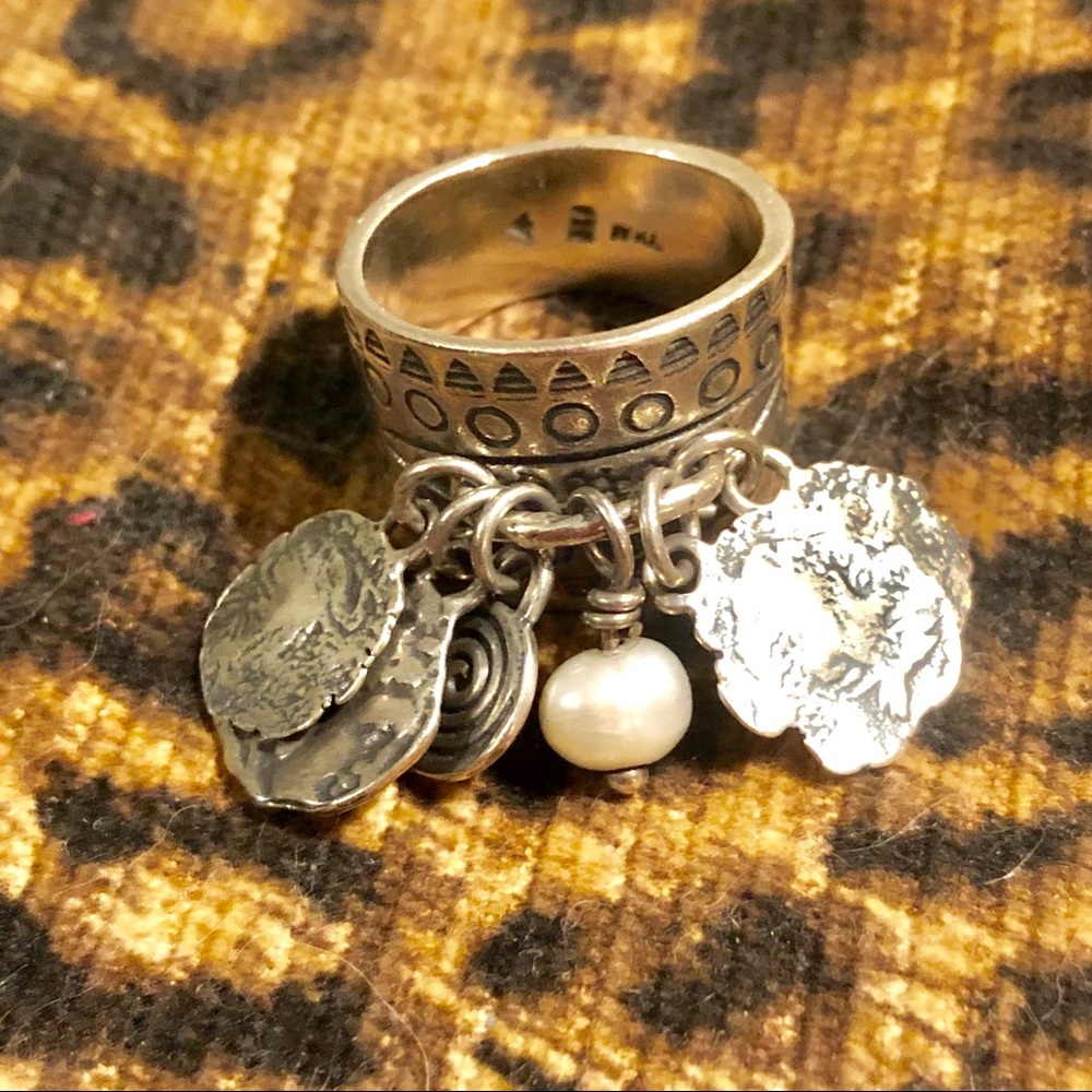 Silpada Coin and Pearl Cha Cha Ring